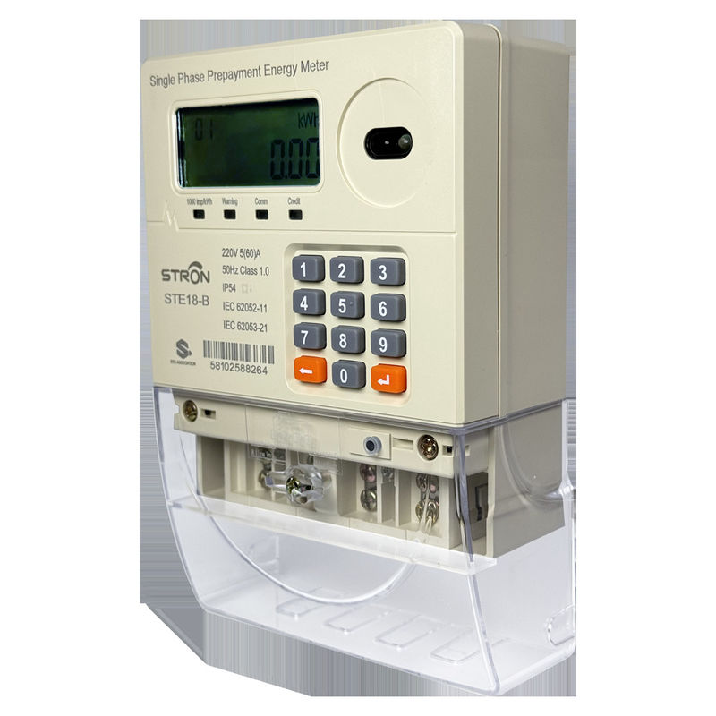 सटीक माप के लिए IP54 प्रवेश सुरक्षा और कीपैड ऑपरेशन वाला स्मार्ट प्रीपेड बिजली मीटर