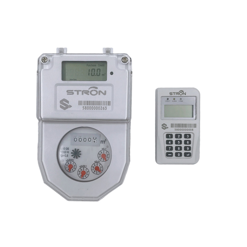 STS Standard Prepaid Water Meter with 1km Measurement Range 84 Flow Rate and Lithium Battery
