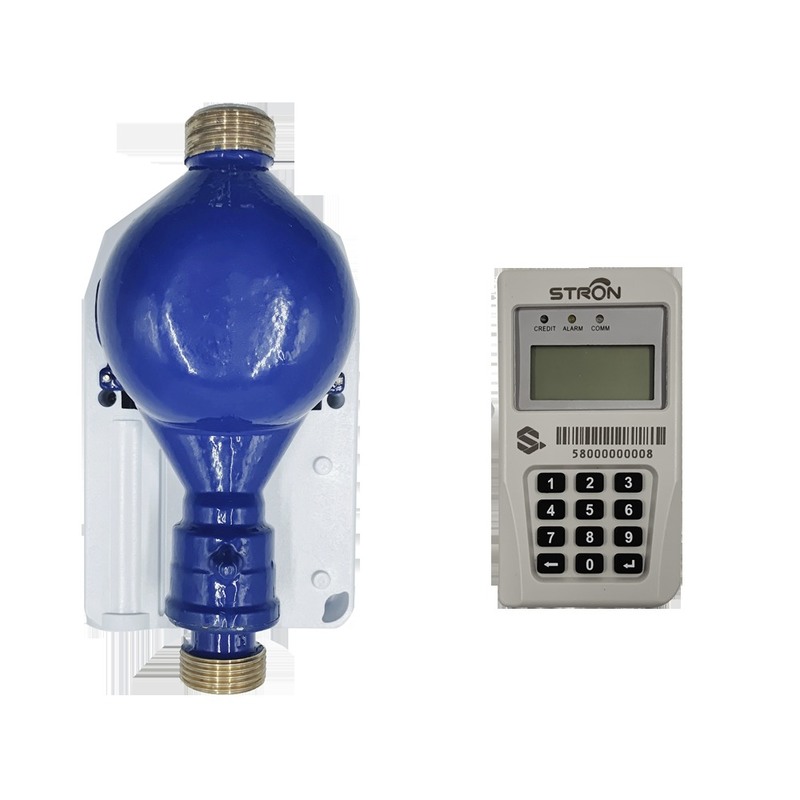 STS Prepaid Water Meter with Wireless Communication RF LoRa 12 Flow Rate and 34 Measurement Range