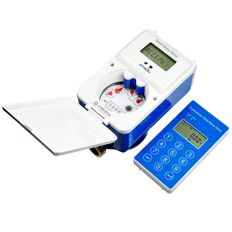 Smart Water Meter with LCD Display Threaded Connectivity and OEM/ODM Support STS Standard Prepaid Water Meter