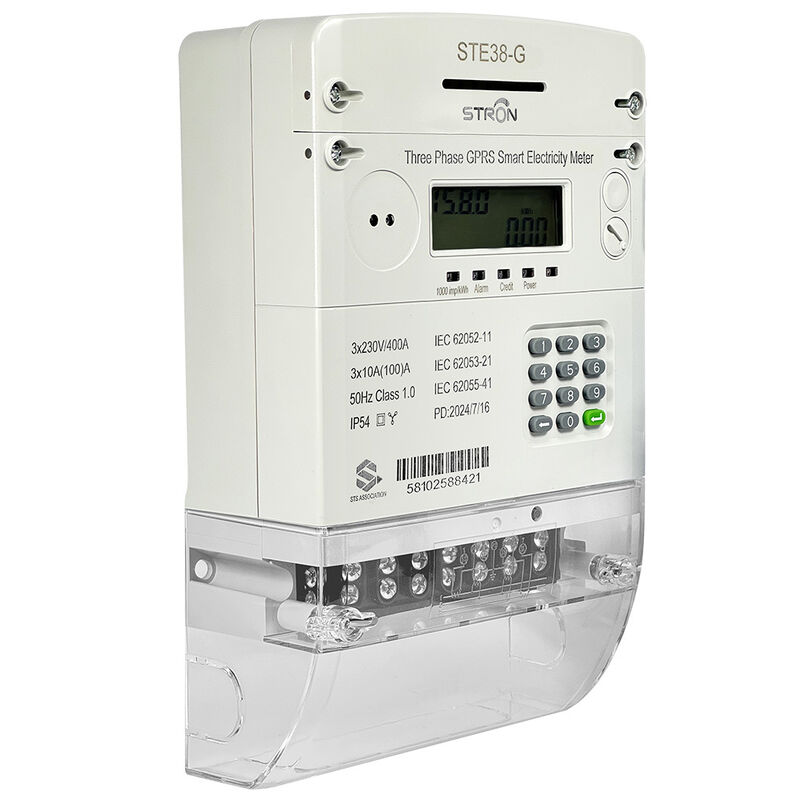 तीन चरण स्मार्ट प्रीपेड बिजली मीटर कीपैड इनपुट तरीका और प्रीपेड टोकन प्रकार का उपयोग करके उपयोगिता बिलिंग प्रक्रियाओं का समर्थन करता है