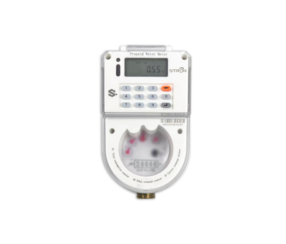 Smart Prepaid Water Meter  (STS Standaliard) ODM/ OEM Customizable Clear Mechanical Display (Anti-Fog) Reble Brass Water