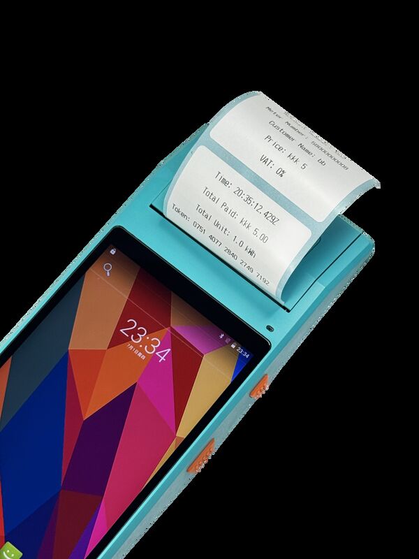 मोबाइल वेंडिंग यूनिट द्वारा डोर-टू-डोर रिचार्ज हैंडहेल्ड टर्मिनल रिचार्ज एंड्रॉइड 9.0 हैंडहेल्ड पेमेंट टर्मिनल - फास्ट रिचार्ज ऑपरेशन के लिए उपयोगकर्ता के अनुकूल इंटरफ़ेस