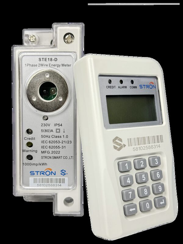 कीपैड इनपुट वे स्मार्ट प्रीपेड बिजली मीटर जिसमें क्लास 1 सटीकता और IP54 प्रवेश सुरक्षा है जो पावर मॉनिटरिंग के लिए उपयुक्त है