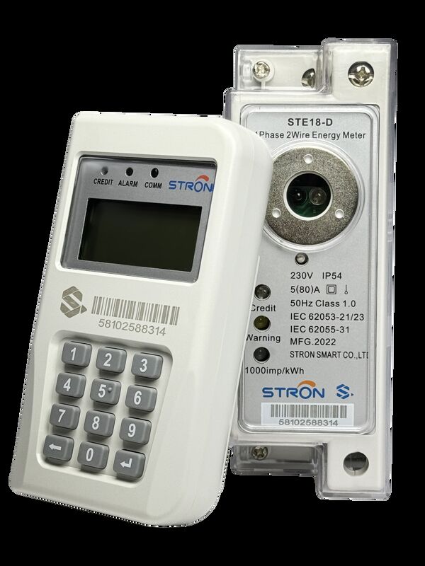 कीपैड इनपुट वे स्मार्ट प्रीपेड बिजली मीटर जिसमें क्लास 1 सटीकता और IP54 प्रवेश सुरक्षा है जो पावर मॉनिटरिंग के लिए उपयुक्त है