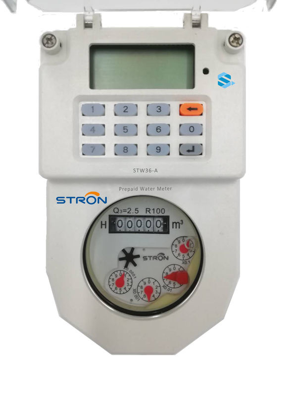 STW36-A DN15 Stron STS स्टैंडर्ड कीपैड TOKEN रिचार्ज प्रीपेड ब्रास वॉटर मीटर हॉटसेल