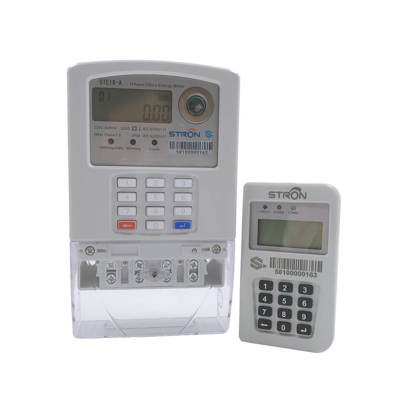 LORA-RF उपयोगकर्ता इंटरफ़ेस इकाई के साथ सिंगल फेज़ एसटीएस कॉम्प्लिएंट स्प्लिट कीपैड प्रीपेमेंट इंटेलिजेंट इलेक्ट्रिक पावर मीटर