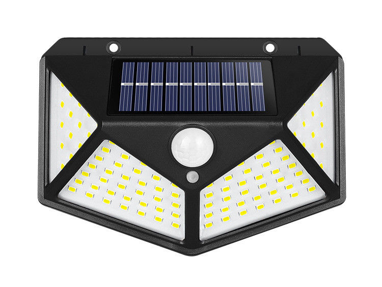 आंगन सौर आउटडोर दीवार लैंप 100LED बॉडी इंडक्शन कॉरिडोर लाइट्स