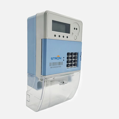 IP54 16kV 1600imp / KWh स्मार्ट प्रीपेड बिजली मीटर सिंगल फेज
