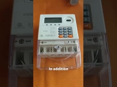 प्रीपेड एंटी-टैम्पर सिंगल फेज एनर्जी मीटर इनग्रेज प्रोटेक्शन IP54 वाटरप्रूफ